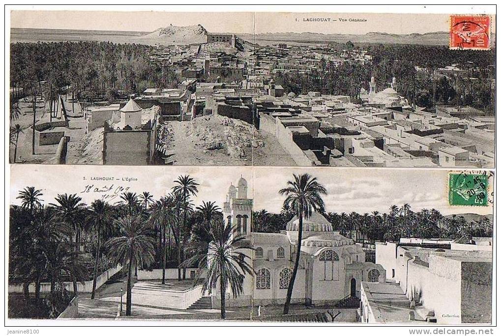 LAGHOUAT deux cartes panoramiques