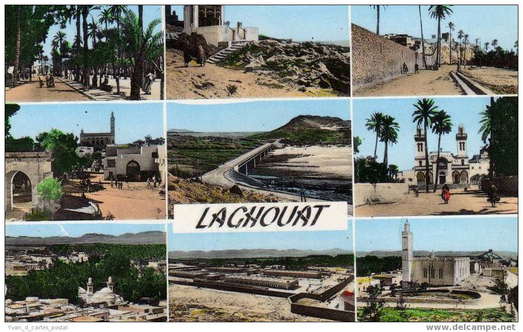 ALGERIE LAGHOUAT CARTE MULTI VUES