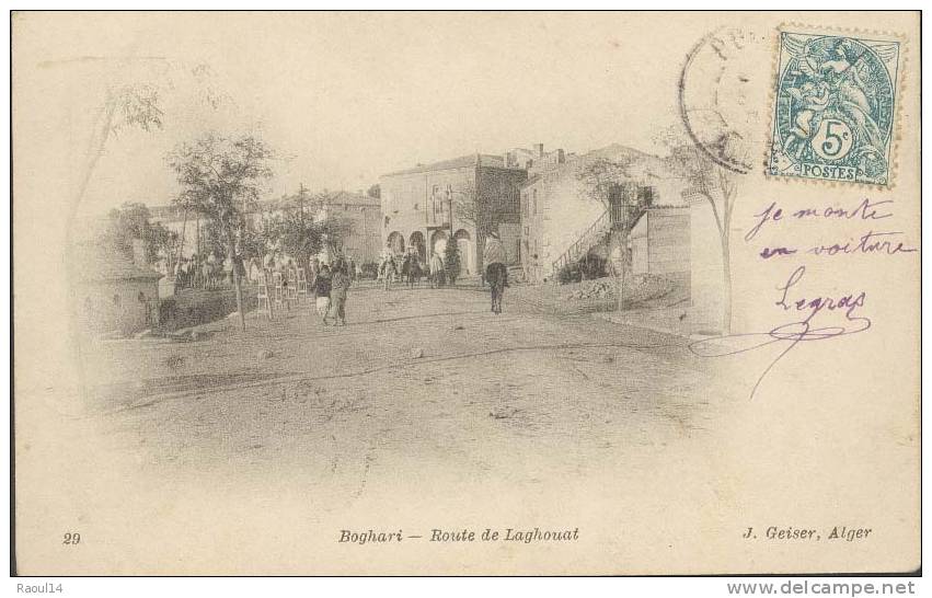 CPA d´Algerie     Boghari  Route de Laghouat
