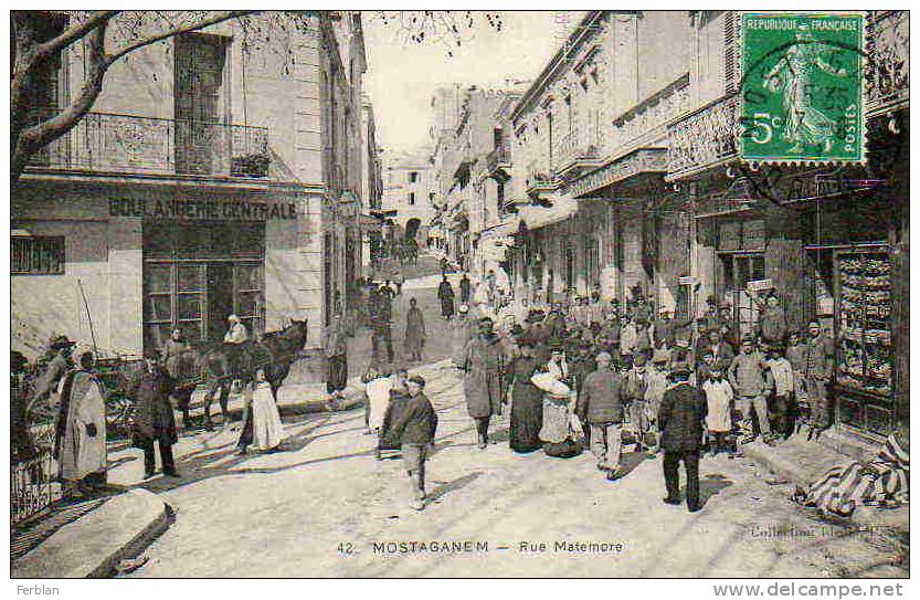 AFRIQUE. ALGERIE. MOSTAGANEM. Vue sur La Rue Matemore.
