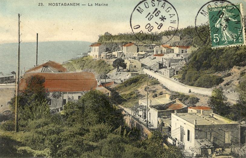 ALGERIE - MOSTAGANEM - Beaux cachets Poste 1909