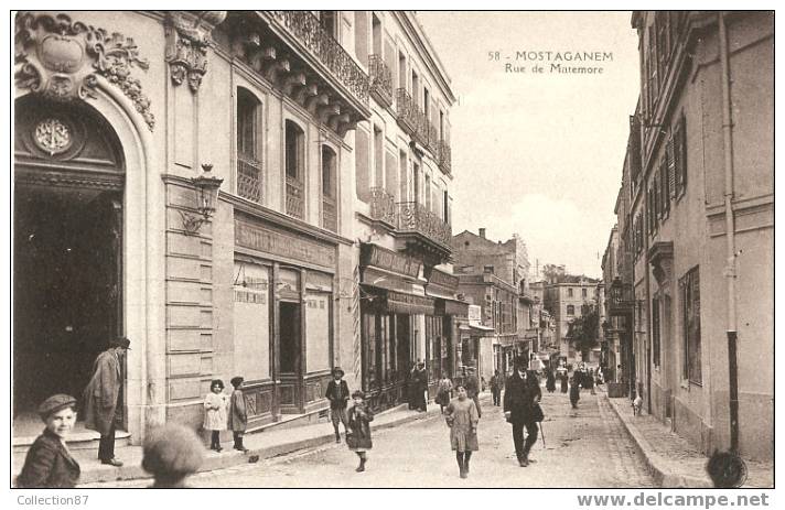 ALGERIE - MOSTAGANEM - RUE de MATEMORE - Edition ANCRE 58