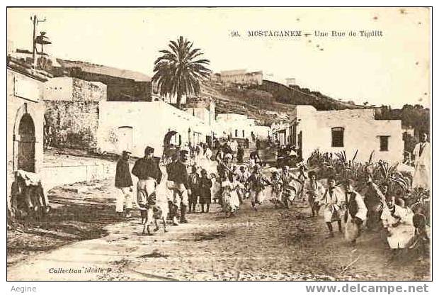 ALGERIE- ref no 362- mostaganem - une rue de tigditt   - bon etat