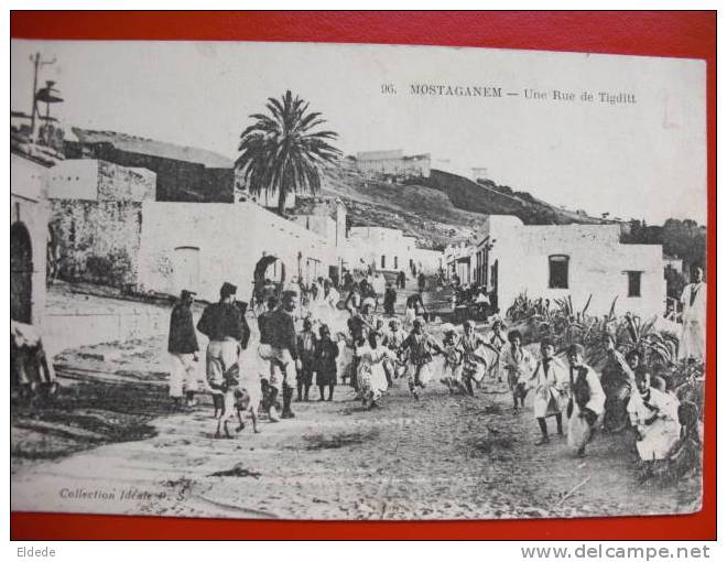 Mostaganem une rue de Tiggdit cachet Tirailleurs