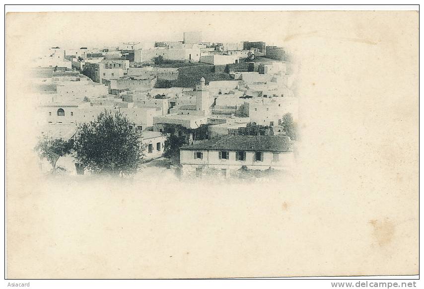 Mostaganem Vue generale dos non divisé carte nuage