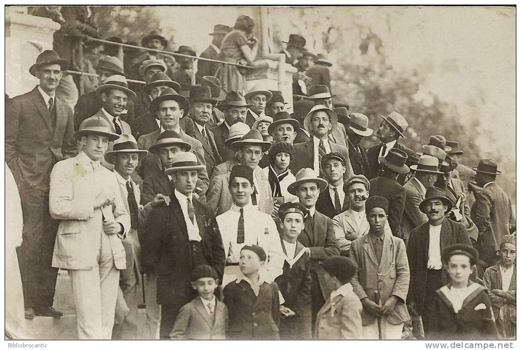 ALGERIE - CARTE PHOTOGRAPHIE PRIVEE - MOSTAGANEM - SOUVENIR D´UNE JOURNEE DE COURSE HIPPIQUE