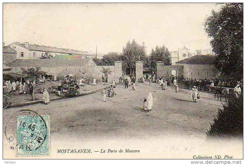 AFRIQUE. ALGERIE. MOSTAGANEM. Vue sur La Porte de Mascara.