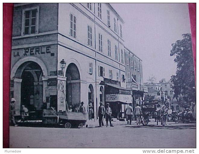cpa ALGERIE MOSTAGANEM animée  LA RUE BUGEAUD , Attelage commerces  voir détails  ** Achat Direct **