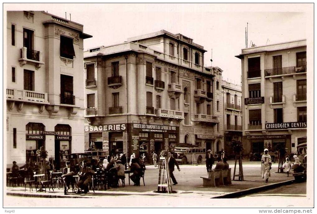 ALGERIE  - MOSTAGANEM  - La Place DUBARAEL (Animée 1937)