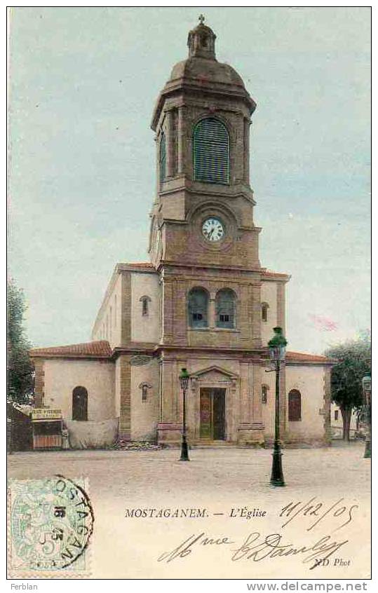 AFRIQUE. ALGERIE. MOSTAGANEM. Vue sur L'Eglise.