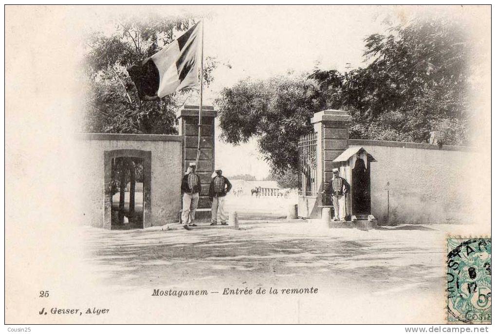 ALGERIE - MOSTAGANEM - Entrée de la Remonte