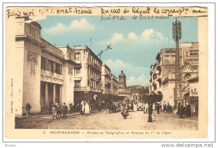 Mostaganem , Algeria , 1910s Street view