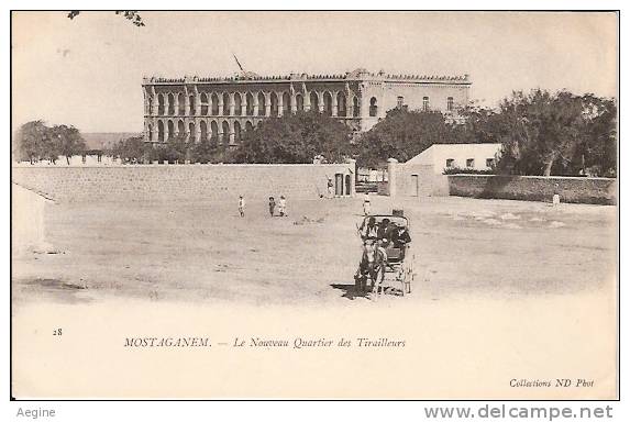 ALGERIE- ref no 596- mostaganem -le  nouveau quartier des tirailleurs  - bon etat