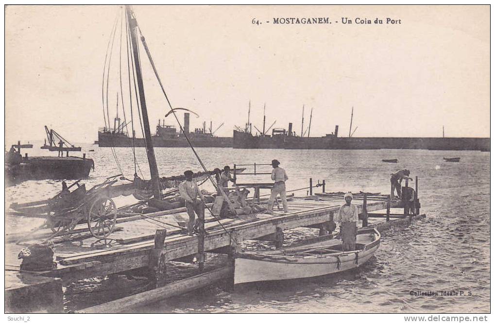 Mostaganem.- (Algérie)  Un Coin du Port  -  (belle animation)