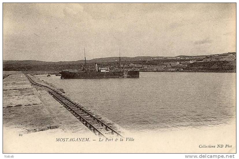 NK-DV 0043-Algérie-Mostaganem-L e Port et la Ville-N.D-