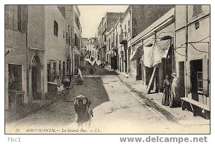 CPA Algérie - Mostaganem - La grande rue (Editeur LL N°31)