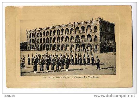 cpa MOSTAGANEM caserne des tirailleurs -38 ed thomas