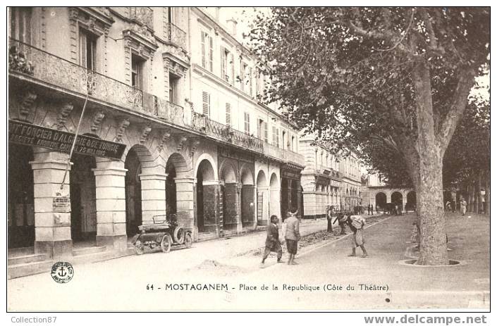 ALGERIE - MOSTAGANEM - CREDIT FONCIER - VOITURE - PETITE ANIMATION - Edition ANCRE 64