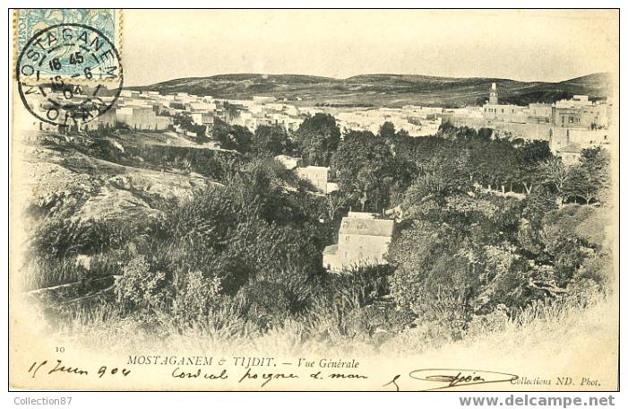 ALGERIE - MOSTAGANEM - TIJDIT - PANORAMA - ND 10 - CARTE avant 1904