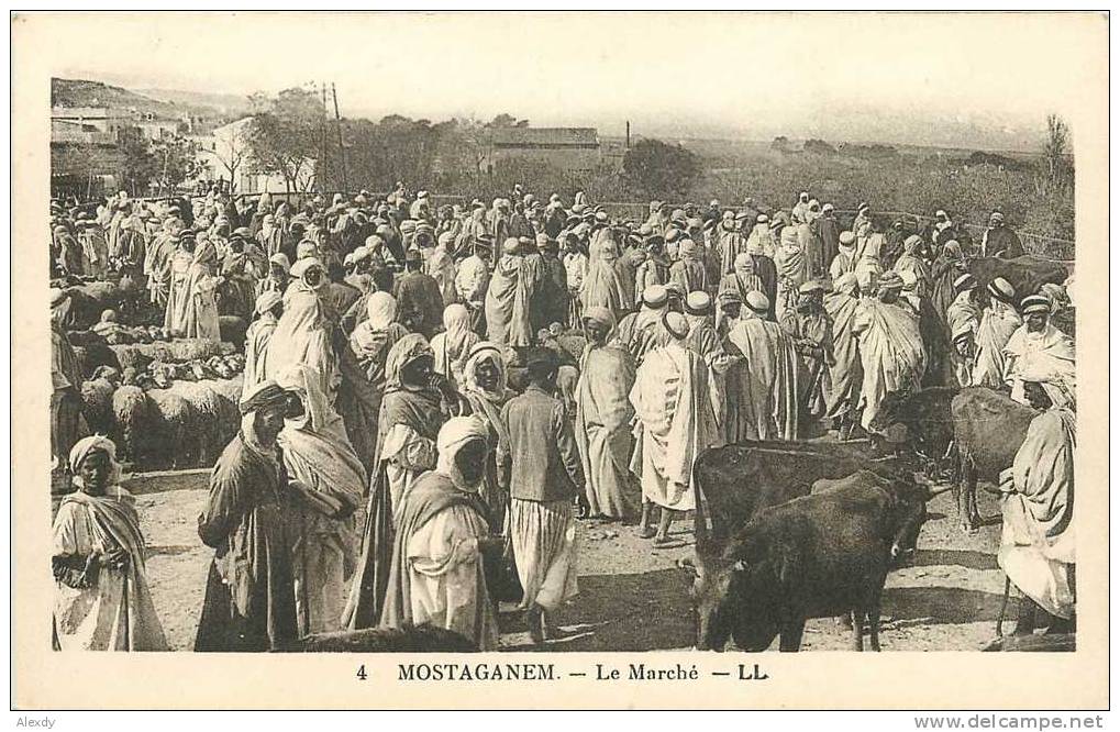 NEW CPA MOSTAGANEM *** LE MARCHE *** ALGERIE