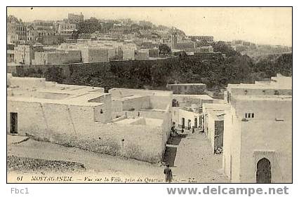 CPA Algérie - Mostaganem - Vue sur la ville,prise du quartier arabe (Editeur LL N°61)