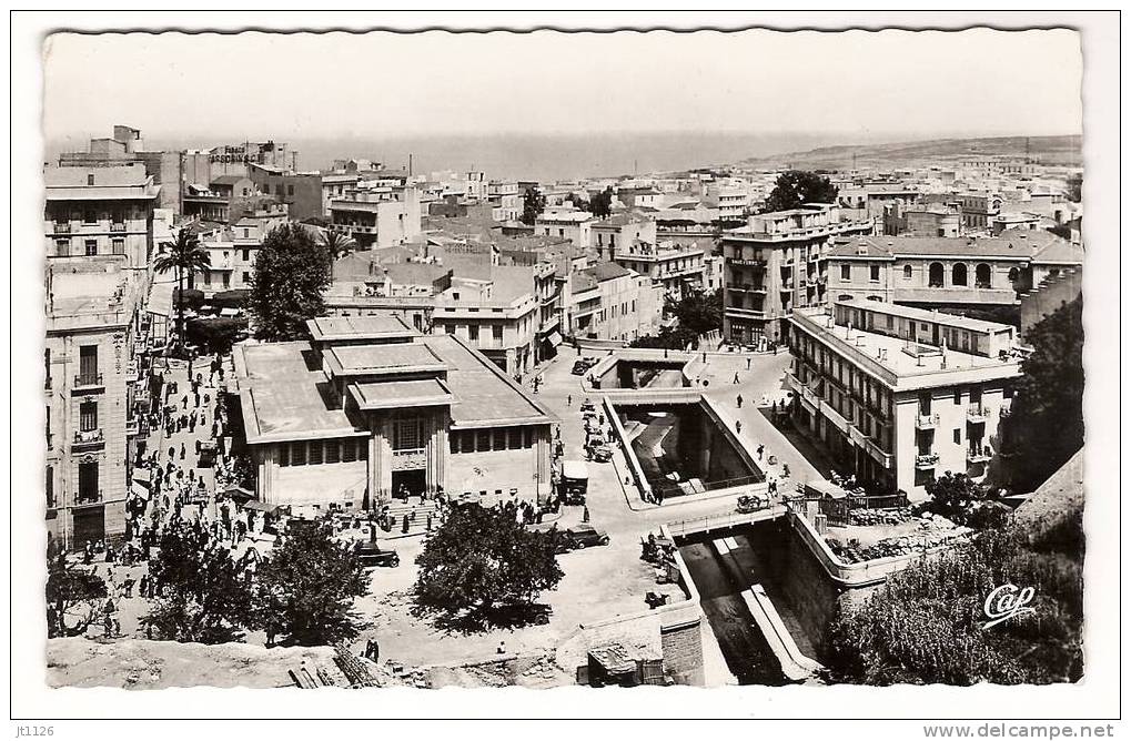Algérie  -  Mostaganem - Vue générale sur le Marché et les Ponts du Ravin