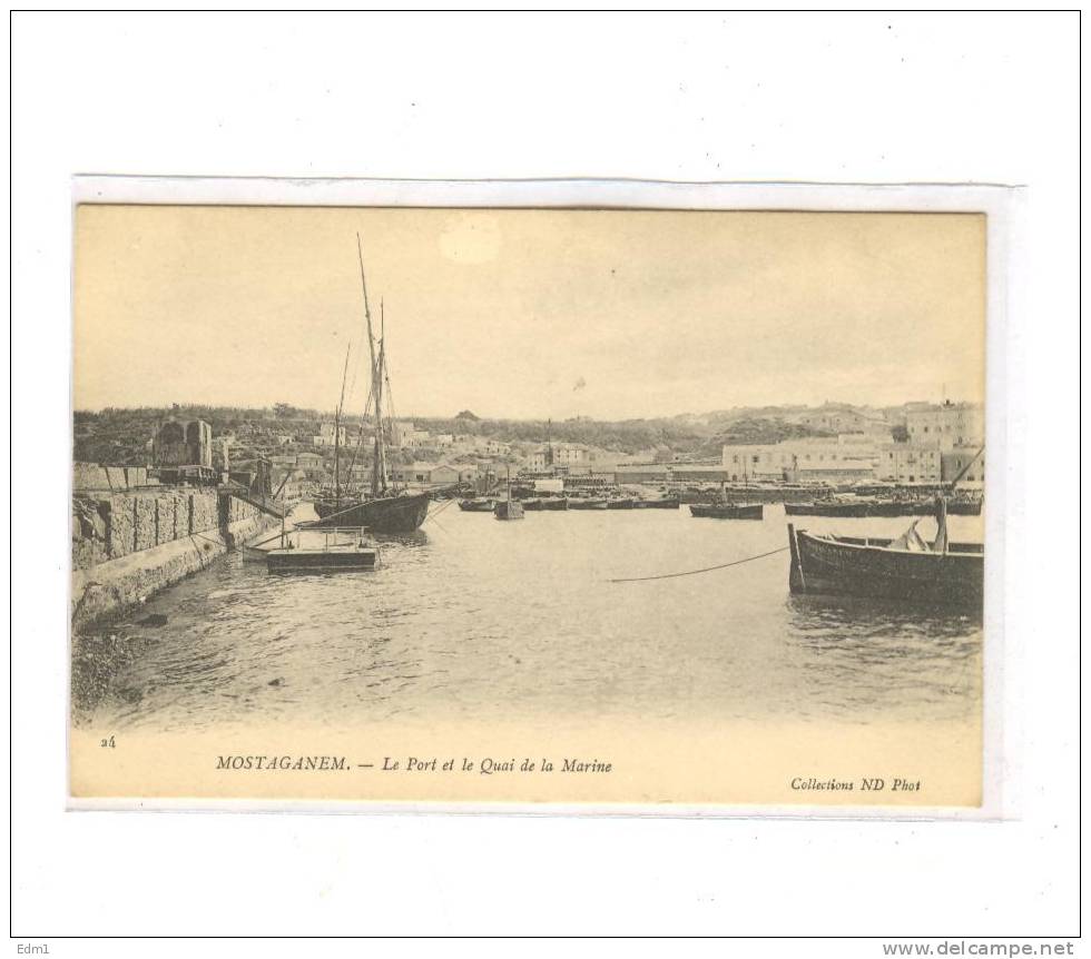MOSTAGANEM_Le port et le quai de la marine