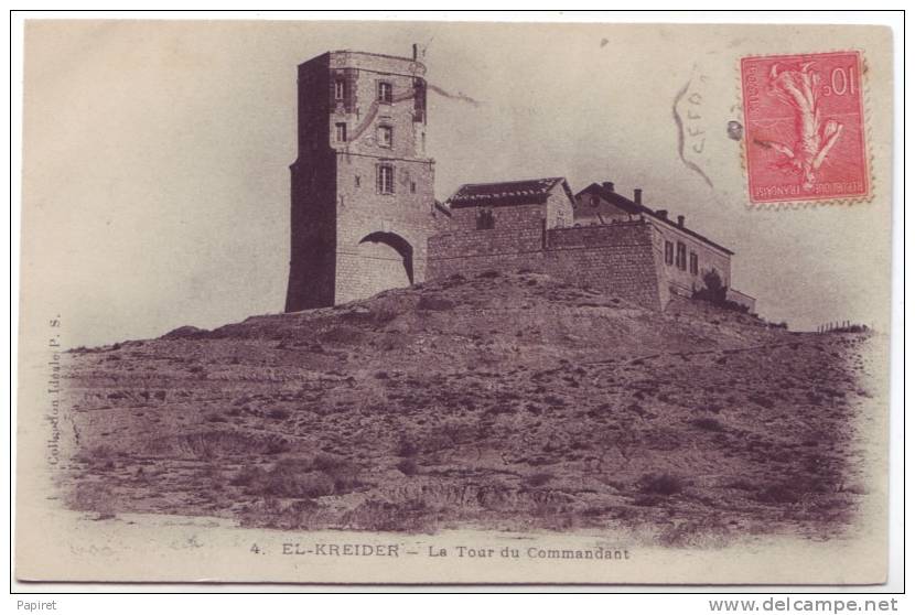 cpa Algerie Mostaganem El Kreider la tour du commandant