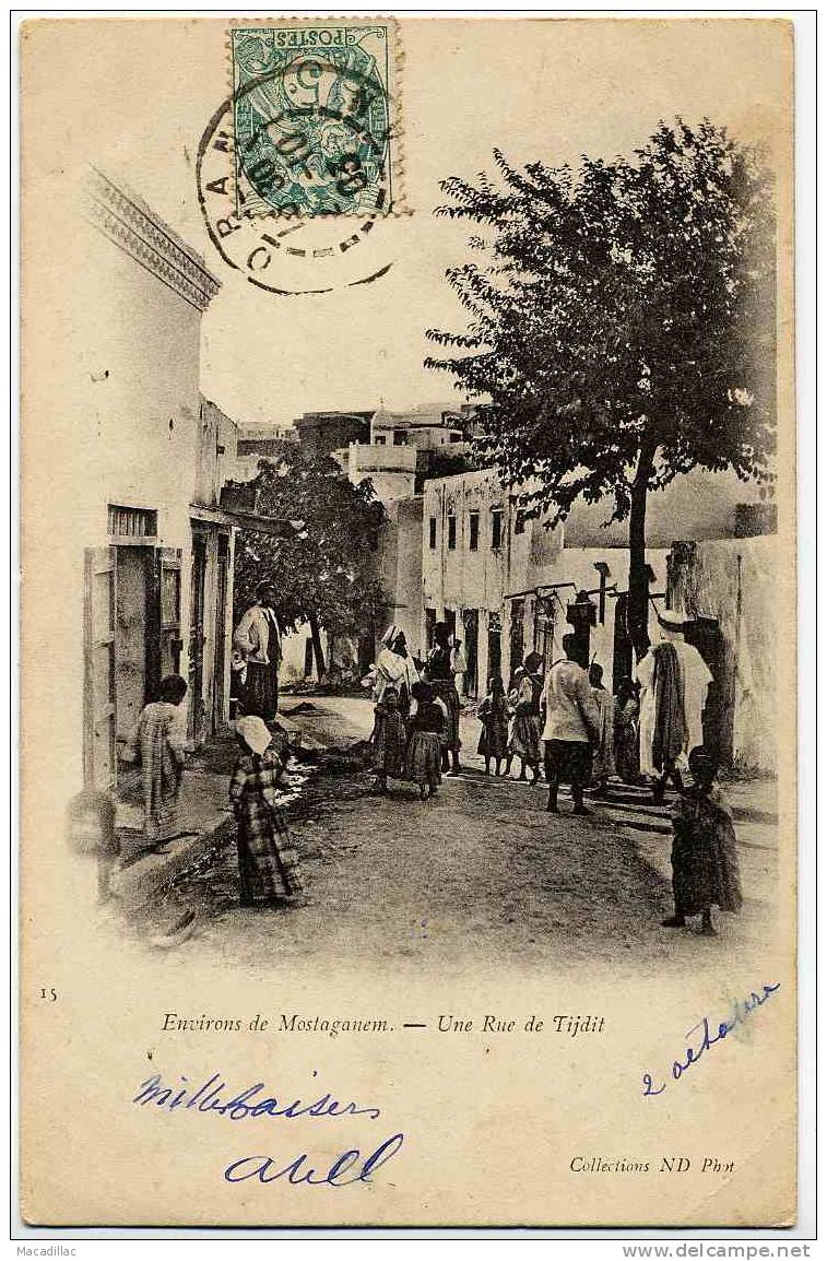 15 - Environ de MOSTAGANEME - Une rue de Tijdit