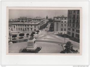 Algérie Mostaganem N° 7 Avenue du 1er de ligne animée immeubles voitures jeep charette ânes belle carte