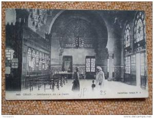 CPA Oran -  Photo intérieur de la gare - salle attente - achat immédiat