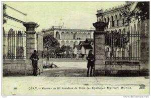 ORAN  -  Caserne du 18e Escadron du Train des Equipages, Boulevard Mascara