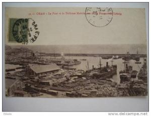 Oran 35 le Port et la defense mobile vus de la Promenade Letang