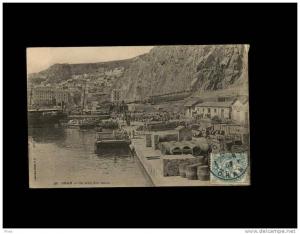 23  ORAN - Un coin des quais - port - fut - tonneau