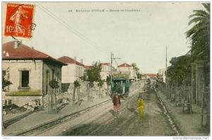 Algérie - Oran - Route de Gambetta  (tram)