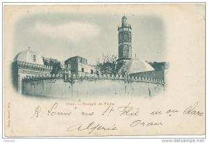 Oran  Mosquée du pacha Illouz edit.  voyagé 1901  Karguenta sur type Blanc