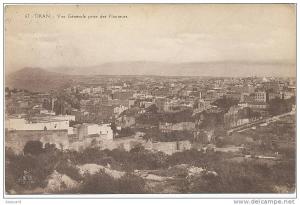 Oran 67 Vue generale prise des Planteurs  voyagé en 1914 edit F. Genoullat  Marseille