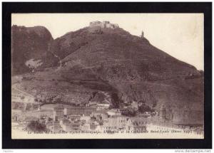CPA - ORAN - Le Ravin de Raz-el-Aïn Djebel-Mourdjadjo. - L'Hôpital et la Cathédrale Saint-Louis ( Basse Ville )