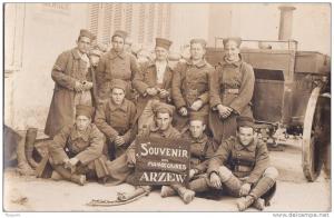 ¤¤  -  ARZEW   -  Carte Photo Militaire   -   Souvenir des Manoeuvres  -  Cantine  -  ¤¤