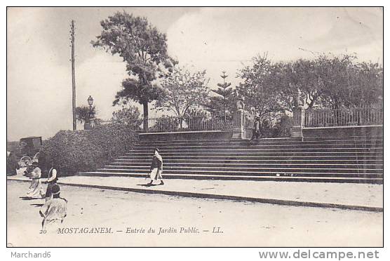 ALGERIE.MOSTAGANEM.ENTREE DU JARDIN PUBLIC