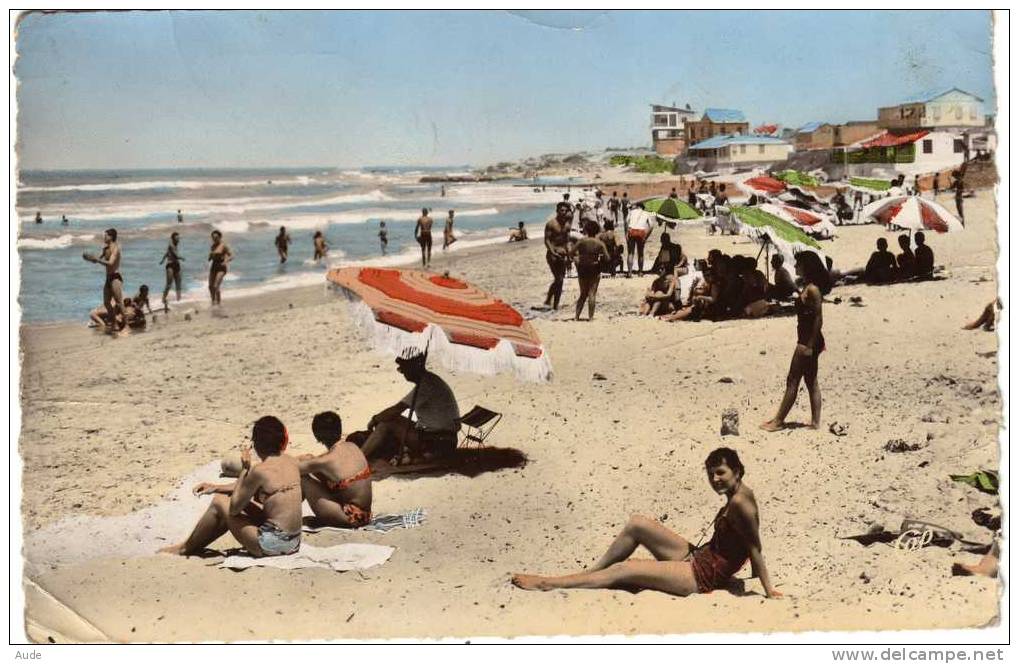 MOSTAGANEM - PLAGE DES SABLETTES - CPSM PETIT FORMAT - VOYAGE EN 58