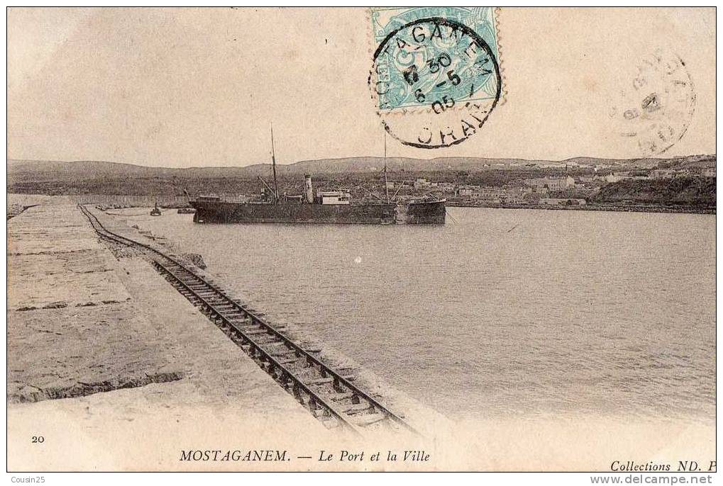ALGERIE - MOSTAGANEM - Le Port et la Ville