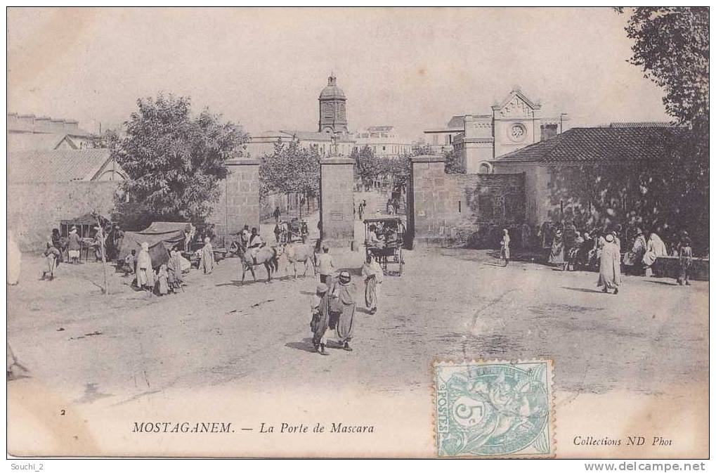 Mostaganem .- (Algérie)  La Porte de Mascara   -  (belle animation)