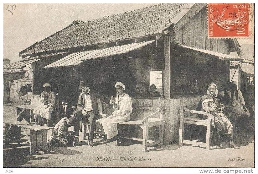 Oran - Un Café Maure - Beau Plan - A voyagé
