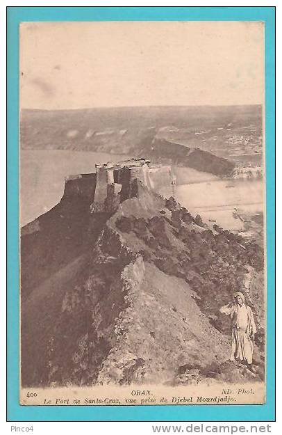 ALGERIA ORAN LE FORT DE SANTA CRUZ CARTOLINA FORMATO PICCOLO