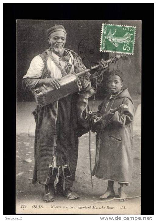 ALGERIE    ORAN       négres musiciens