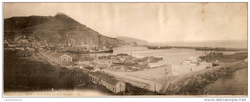 ORAN.  VUE SUR LE PONT ET LE DJEBEL MOURDJAJO. RARE
