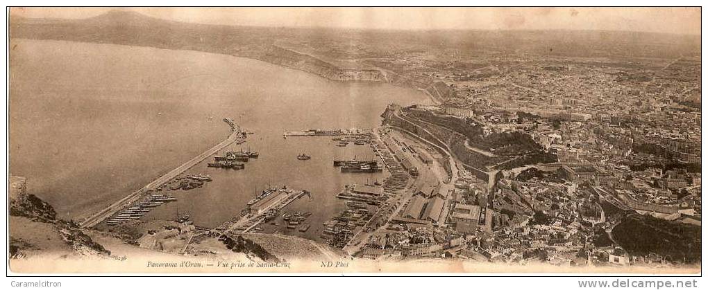 ORAN.  VUE PRISE DE SANTA CRUZ. PANORAMA. RARE