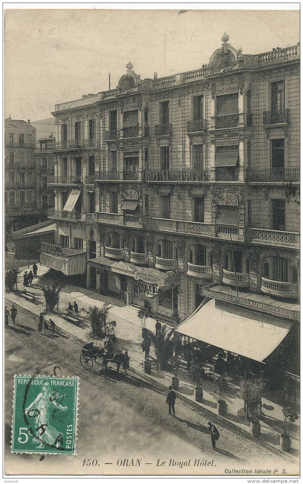 Oran   150 Le Royal Hotel Brasserie Guillaume Tell Coll. ideale PS
