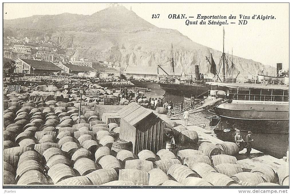 ALGERIE * ORAN - Exportation des Vins d'Algérie - Quai du Sénégal